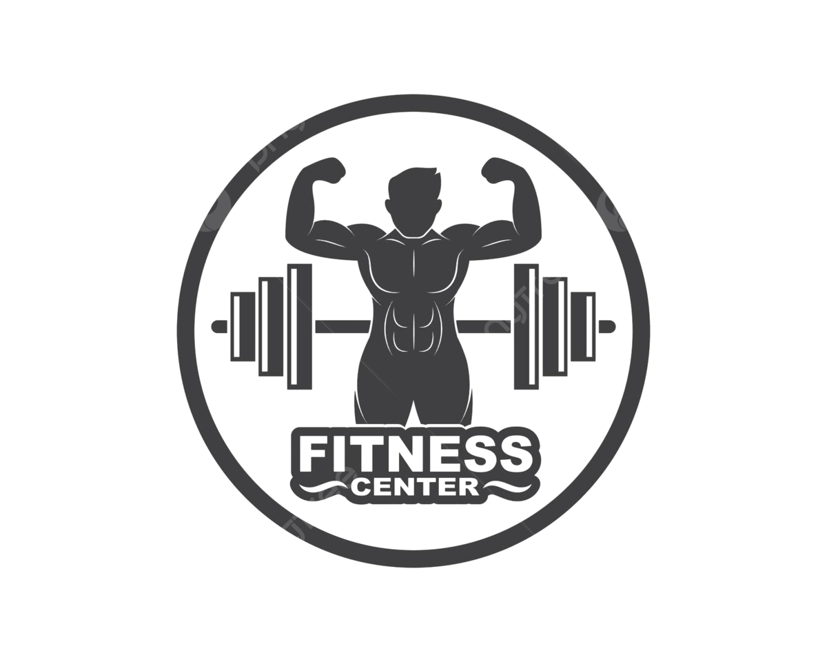 Vector Illustration Of A Gym Badge Icon Logo Featuring A Fitness Bodybuilder Vector, Body Building, Equipment, Health PNG and Vector with Transparent Background for Free Download